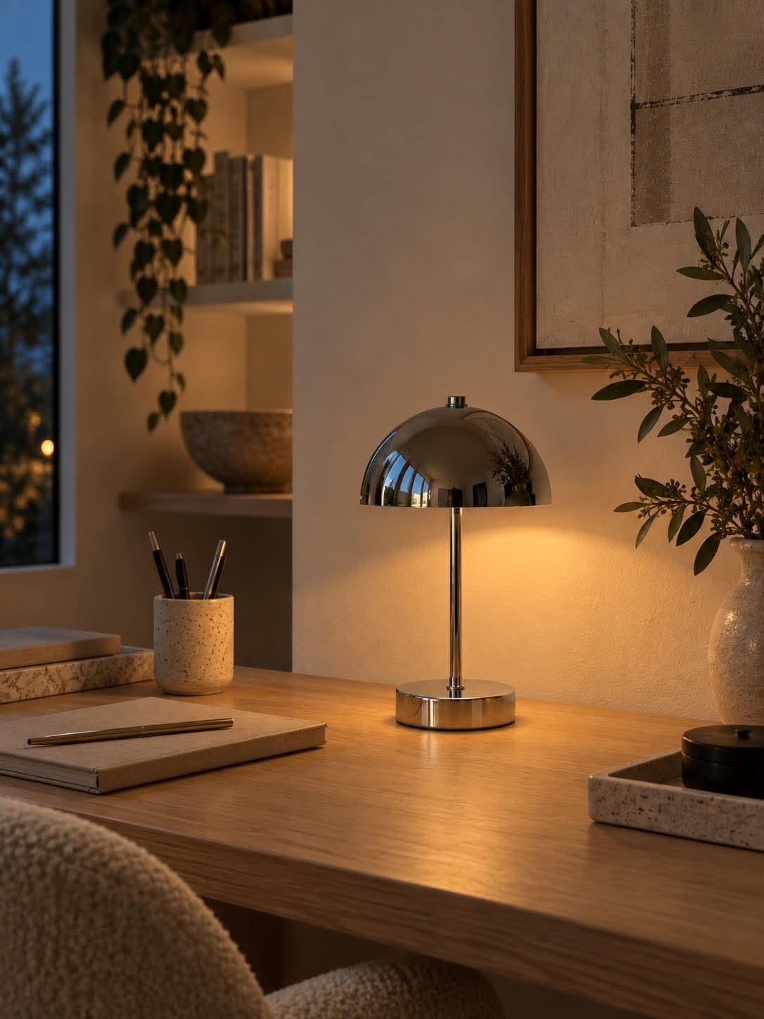Bordlampe SILVER - flere størrelser