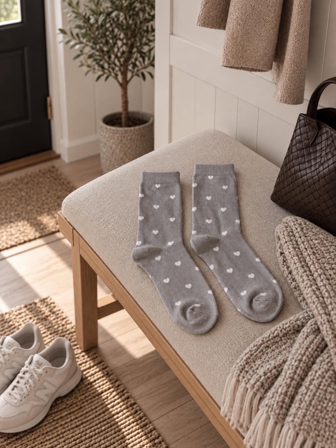Strømper hjerter 37-41