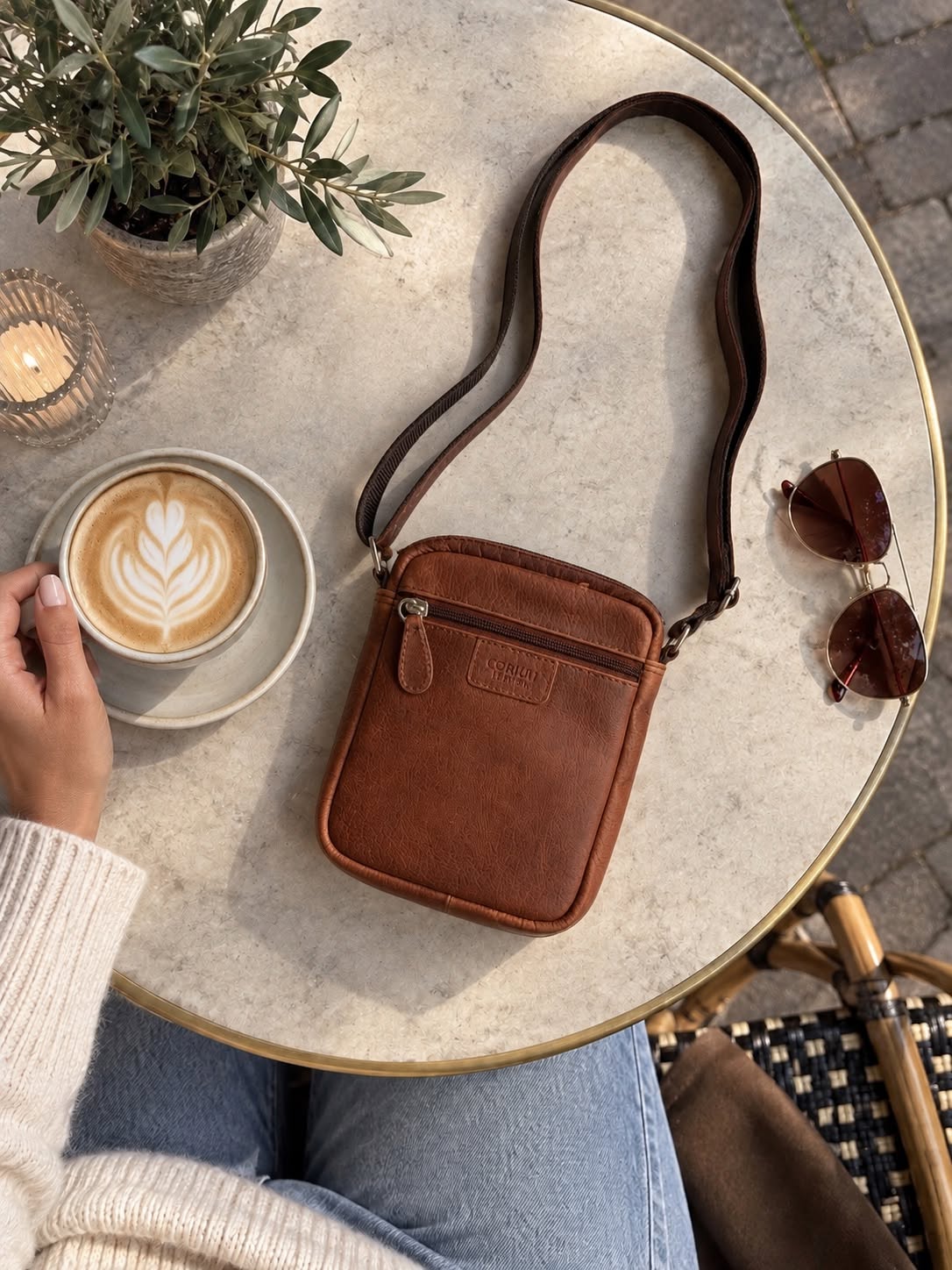 Mobiltaske / Crossover - Brown Daily