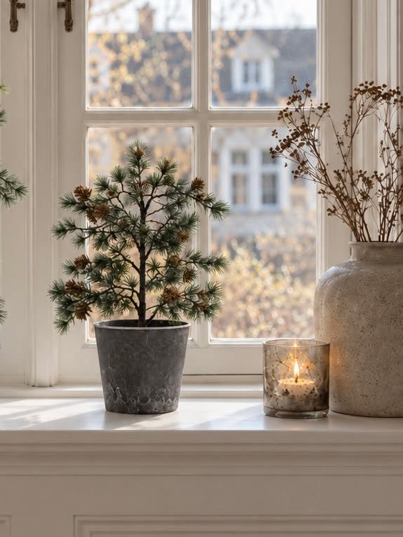 Potte i beton look - Mellem