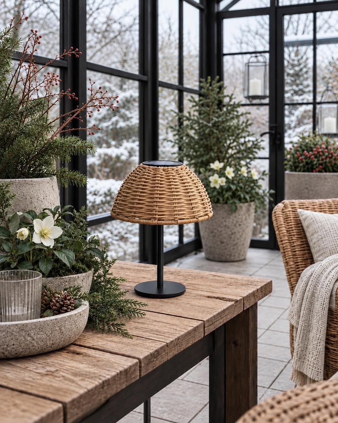Bordlampe Solar LINA - Natur