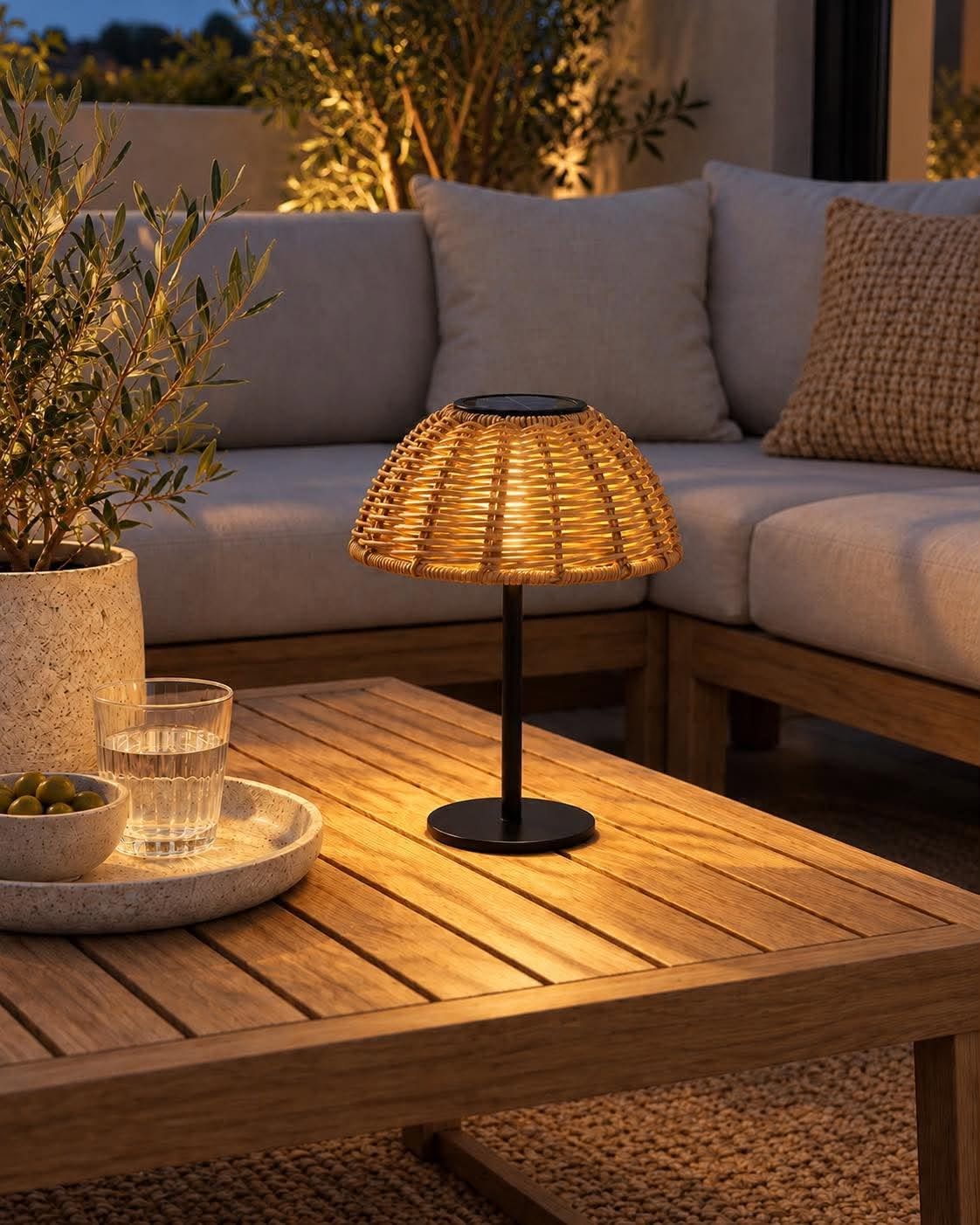 Bordlampe Solar LINA - Natur