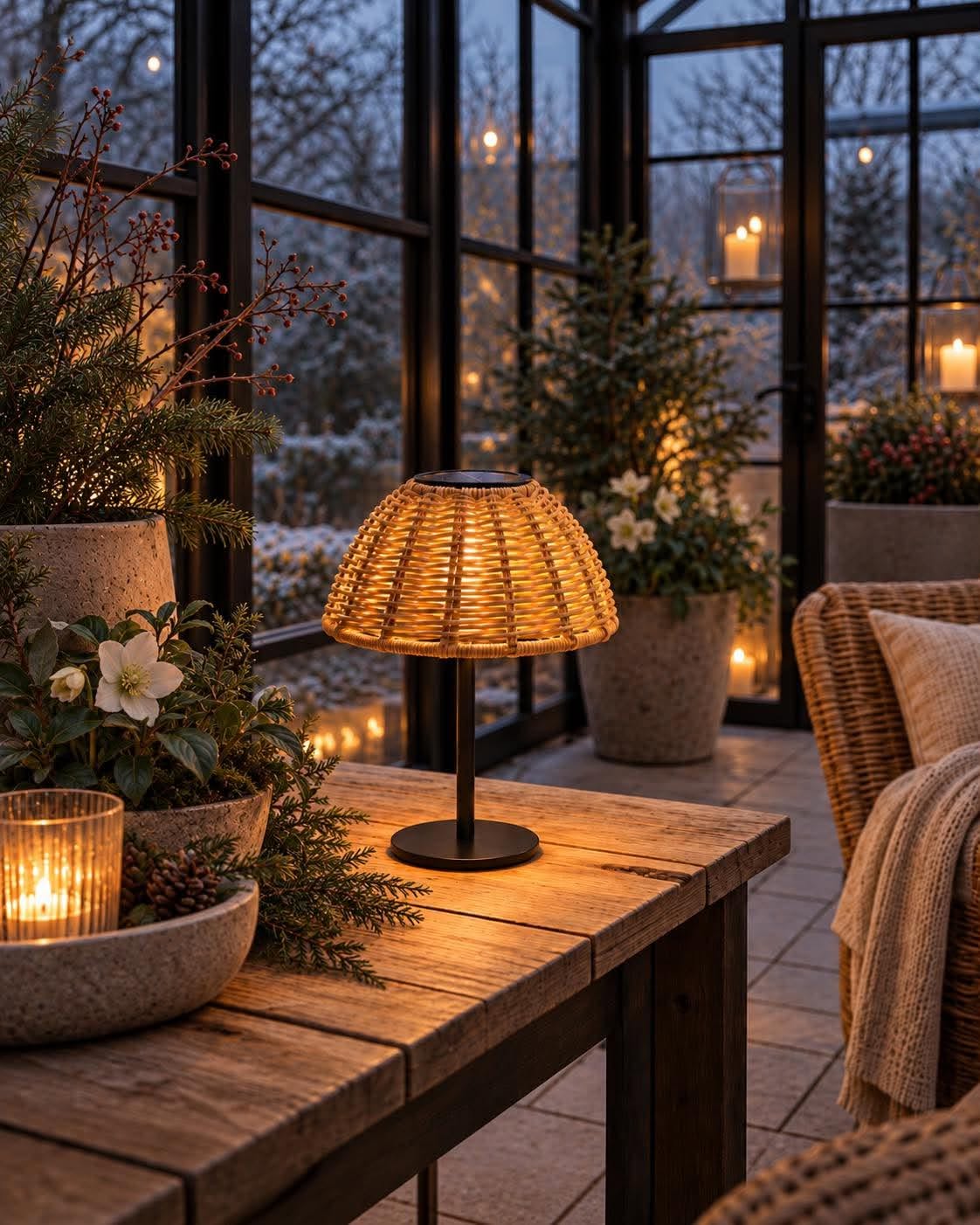 Bordlampe Solar LINA - Natur