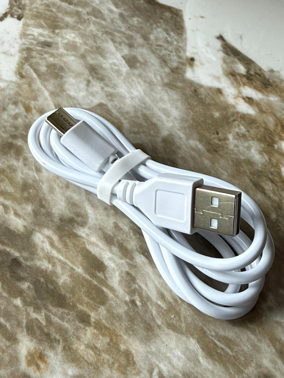 Bordlampe plisse genopladelig - Hvid