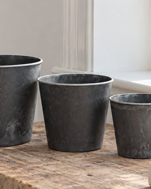 Potte i beton look - Mellem