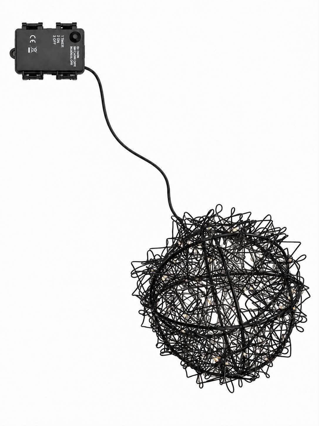 Led kugle til udendørs - Sort
