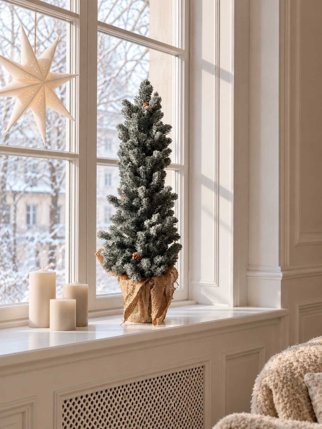 Træ i potte - MIX – kunstigt juletræ