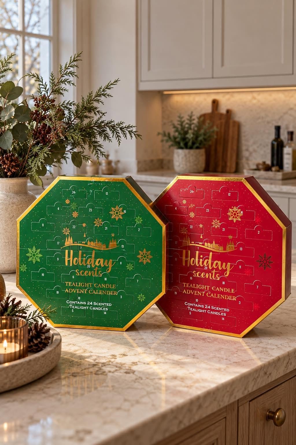 Julekalender med duftlys - Mix