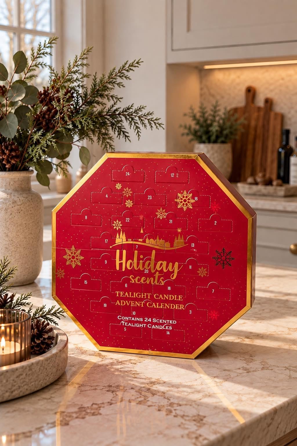 Julekalender med duftlys - Mix