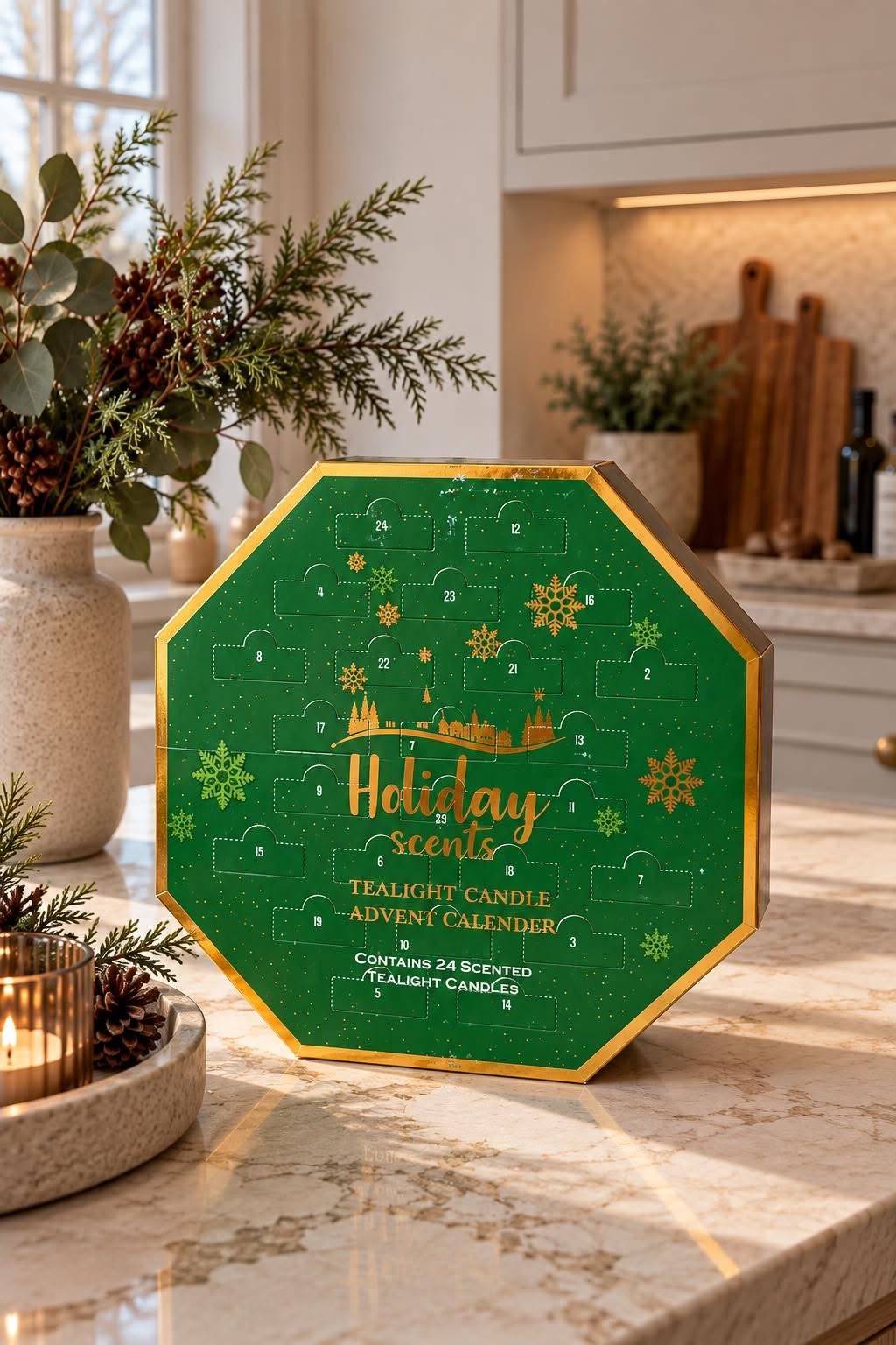 Julekalender med duftlys - Mix