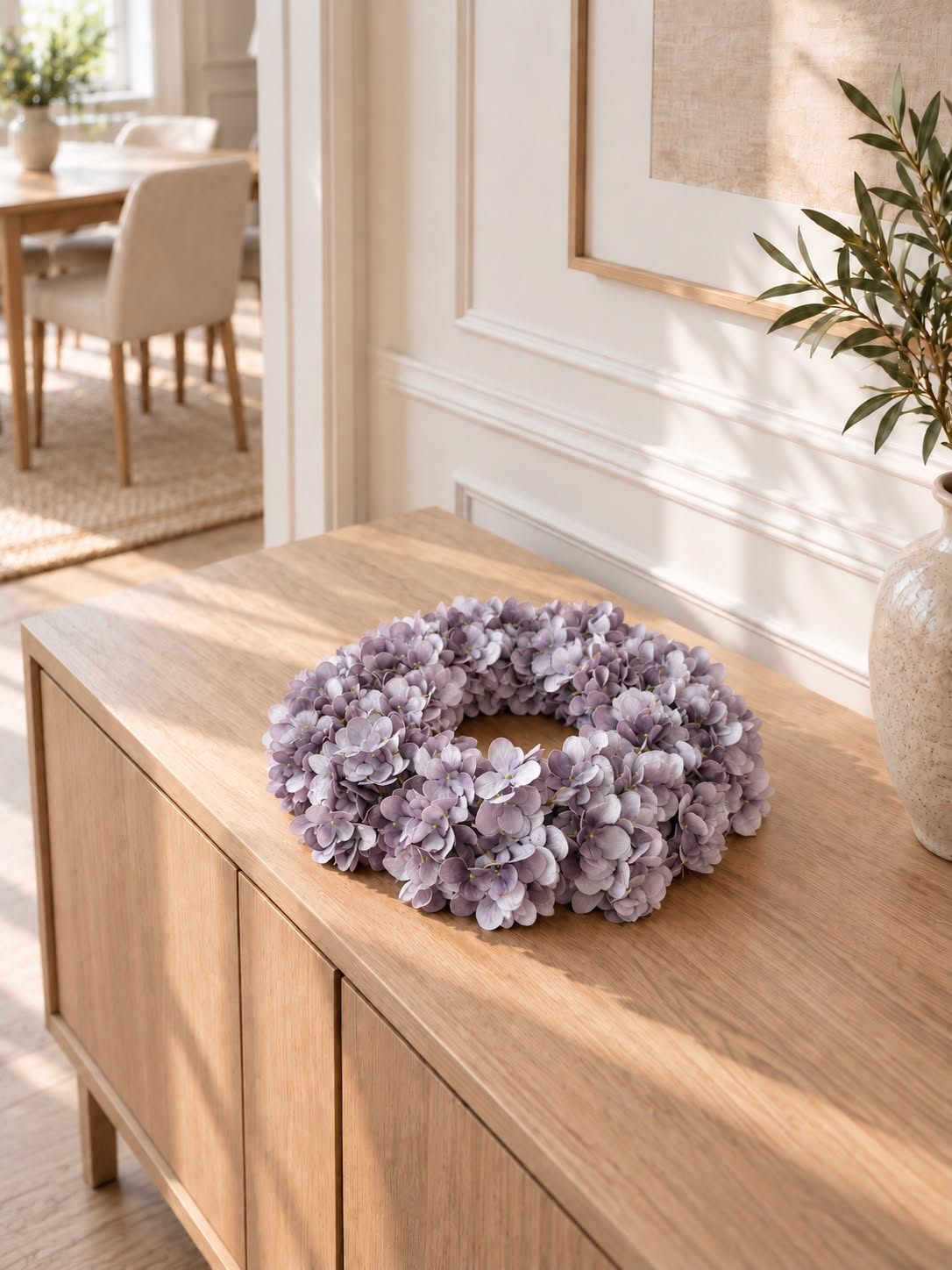Krans Hortensia - Lilla