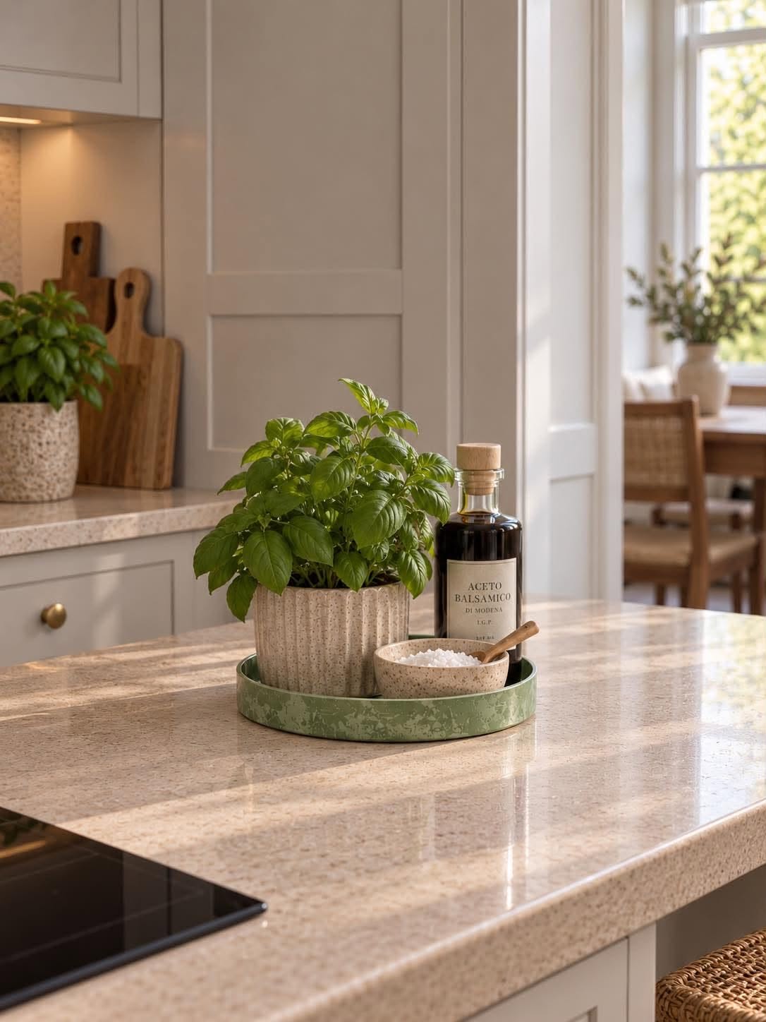 Bakke beton look - Lille grøn