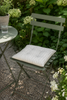Havehynde futon – Stribet salvie grøn 40×40