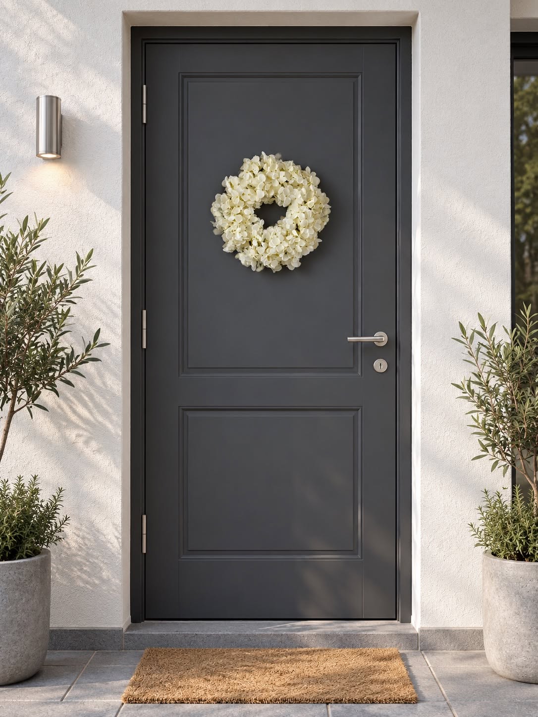 Krans Hortensia Hvid