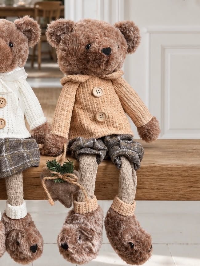 Julebamse dreng – brun julefigur