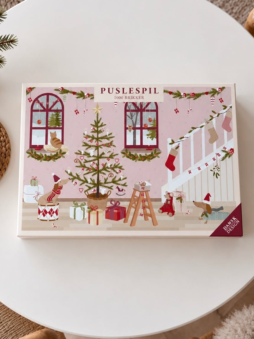Jule puslespil - 1000 brikker
