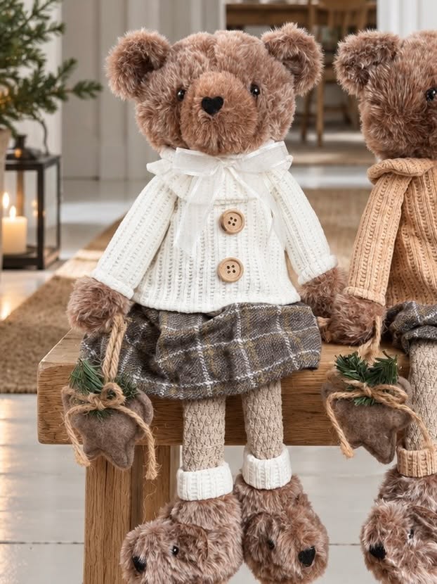 Julebamse pige – Dekorativ Figur