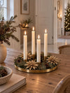 Deco blomster med glimmer - 4 stk