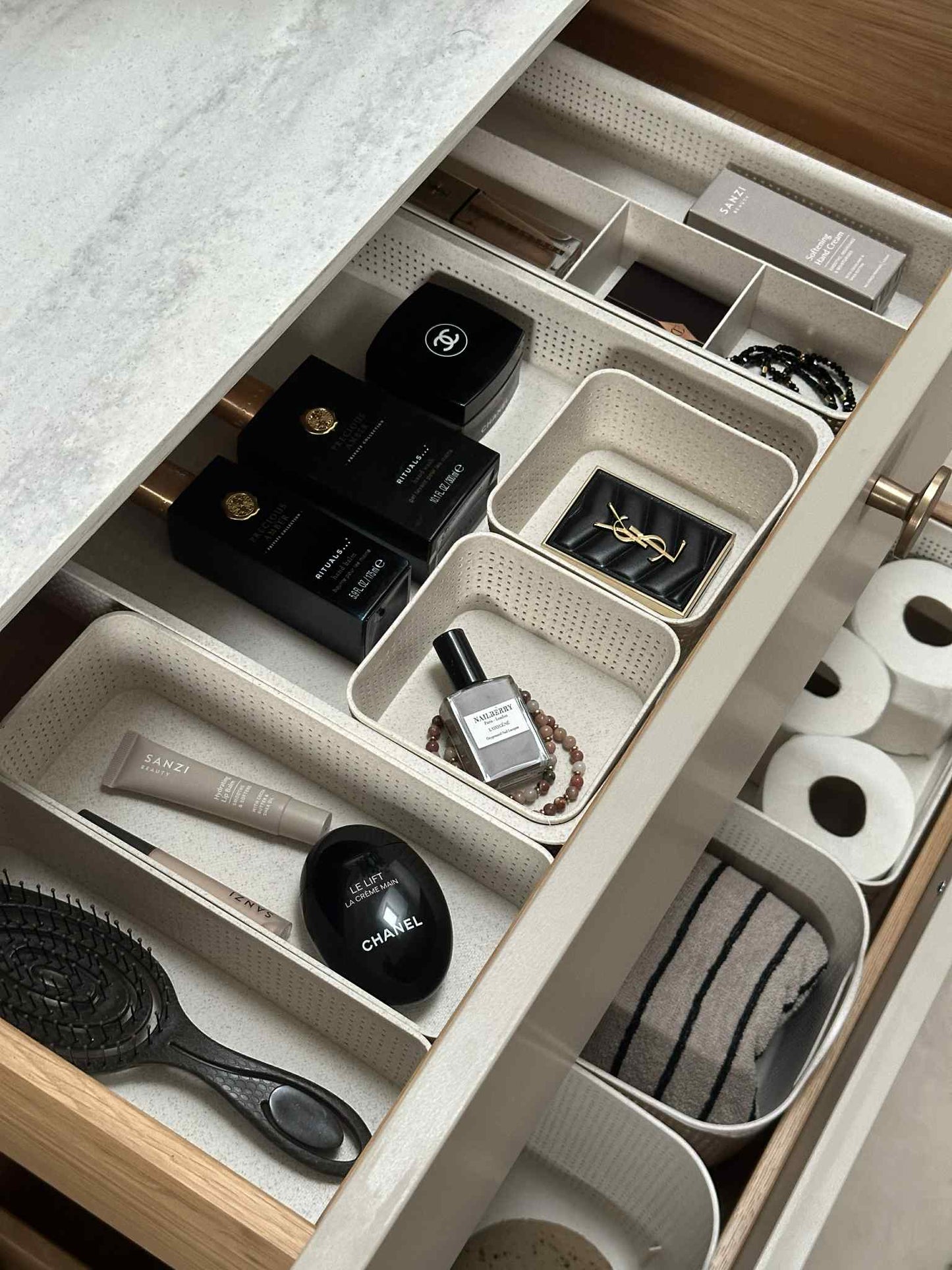 Makeup organiser Freja - Sæt med 5 dele