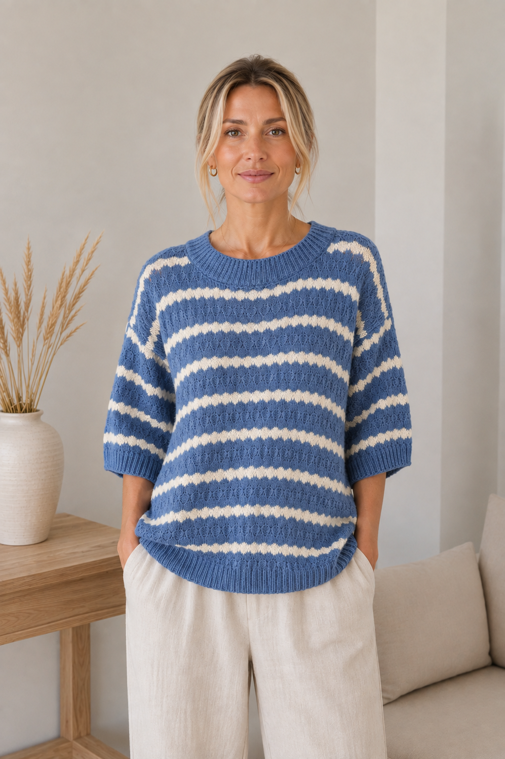 Strik Nayeli - Jeans blue