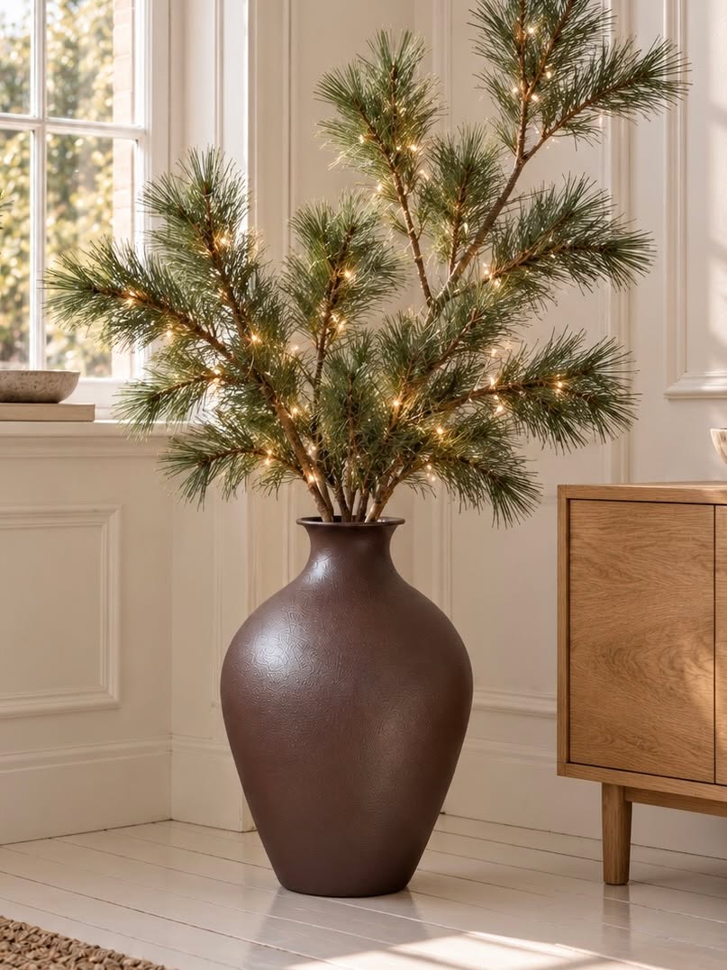 Vase metal - Brown – Mørkebrun metalvase