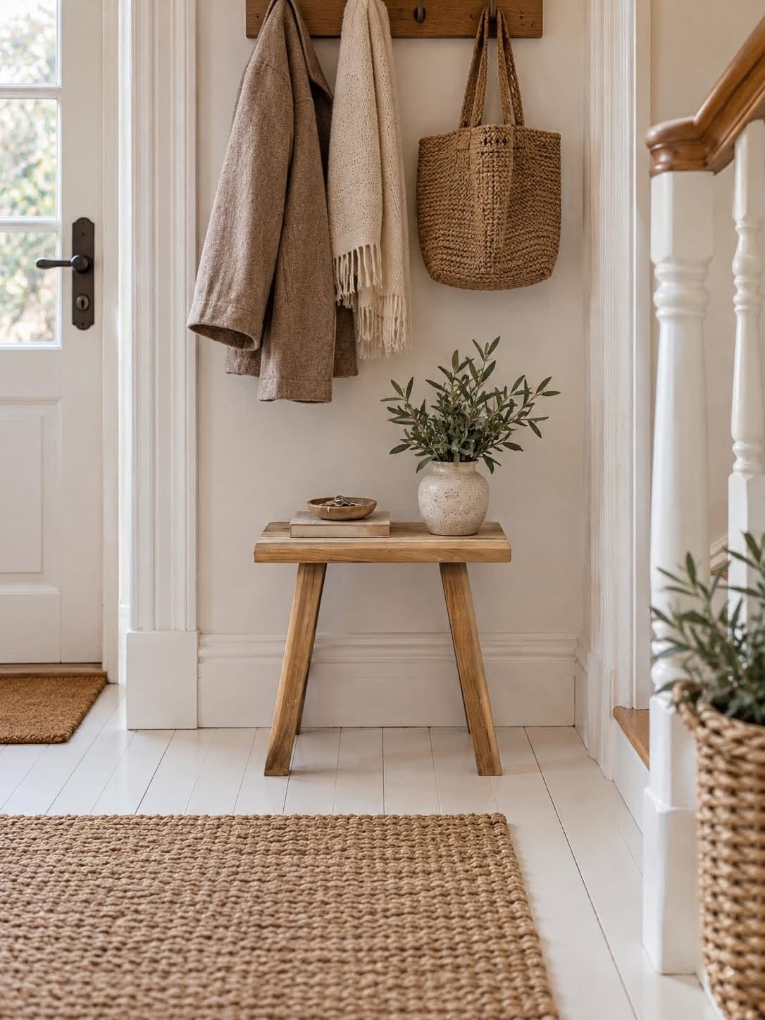 Skammel teak – natur teak