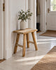 Skammel teak – natur teak