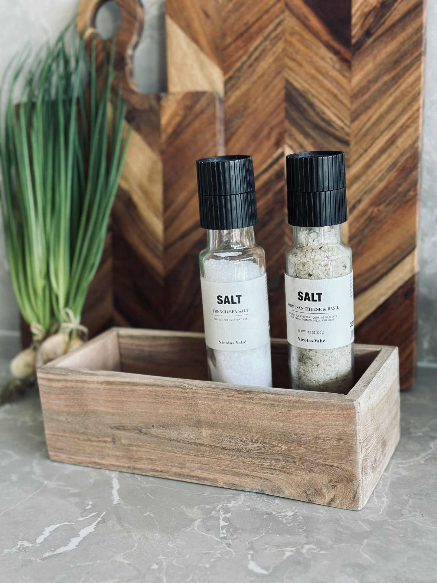 Kasser Akacie - Sæt med 2 stk.