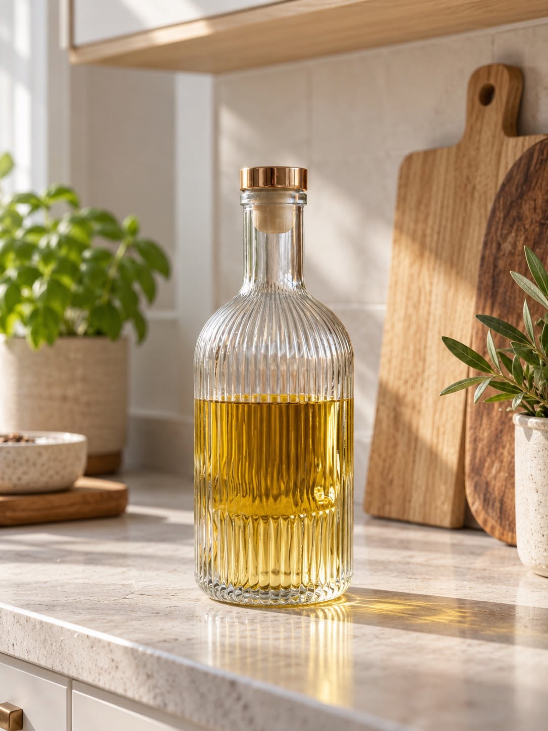 Flaske med metallåg - 500ml – i glas