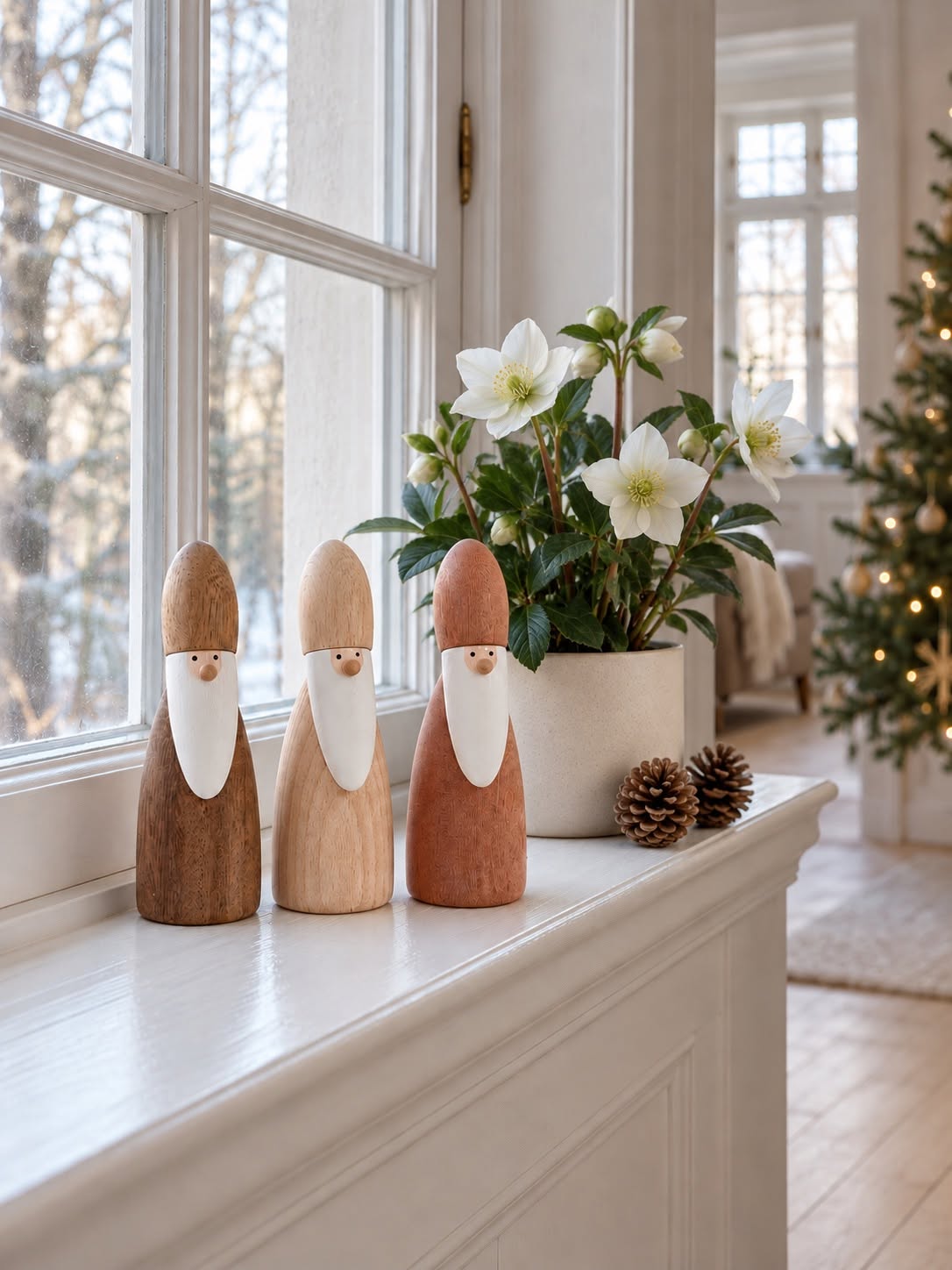De 3 vise mænd - wood – træfigurer