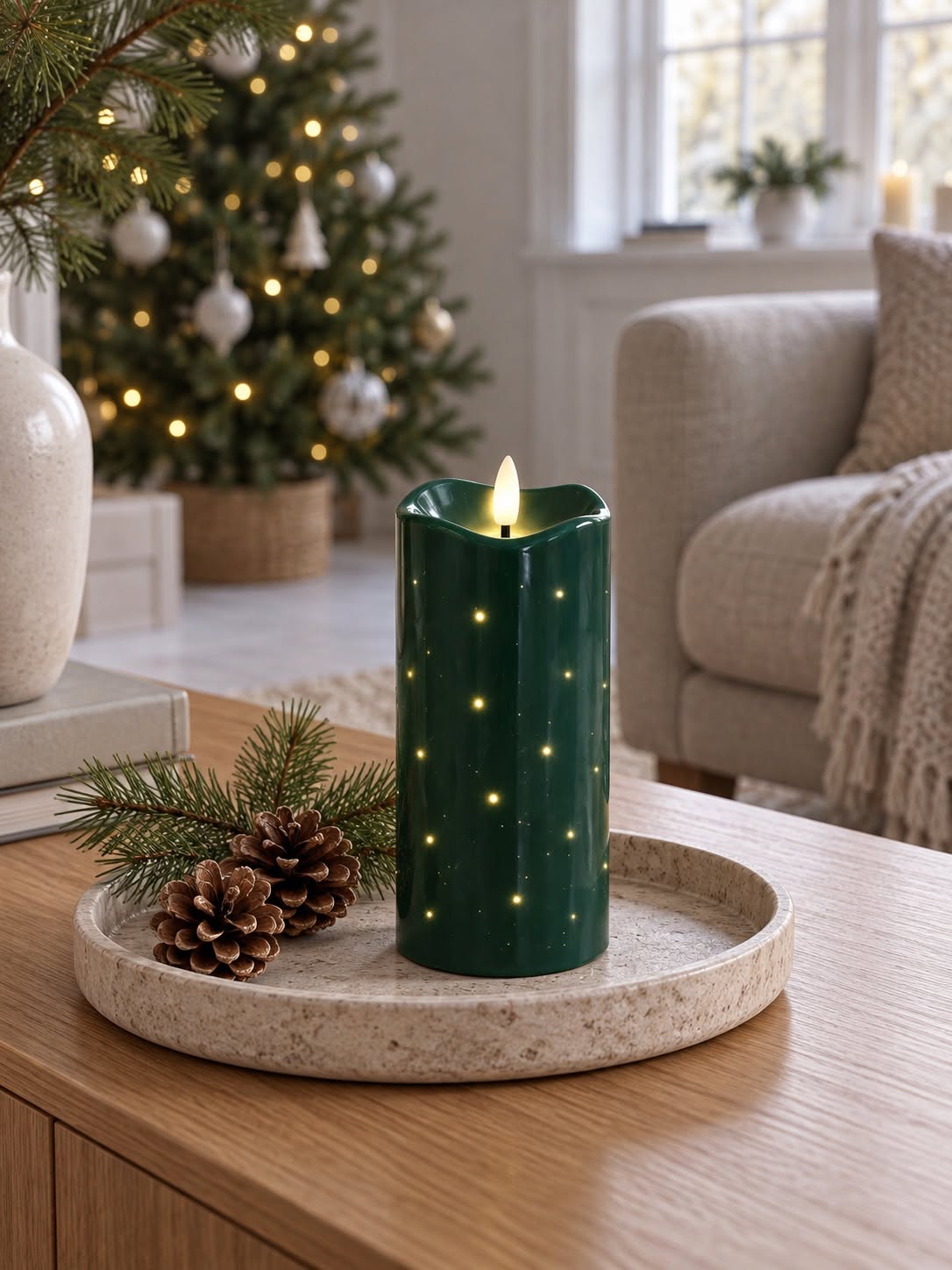 LED Bloklys TWINKLE grøn