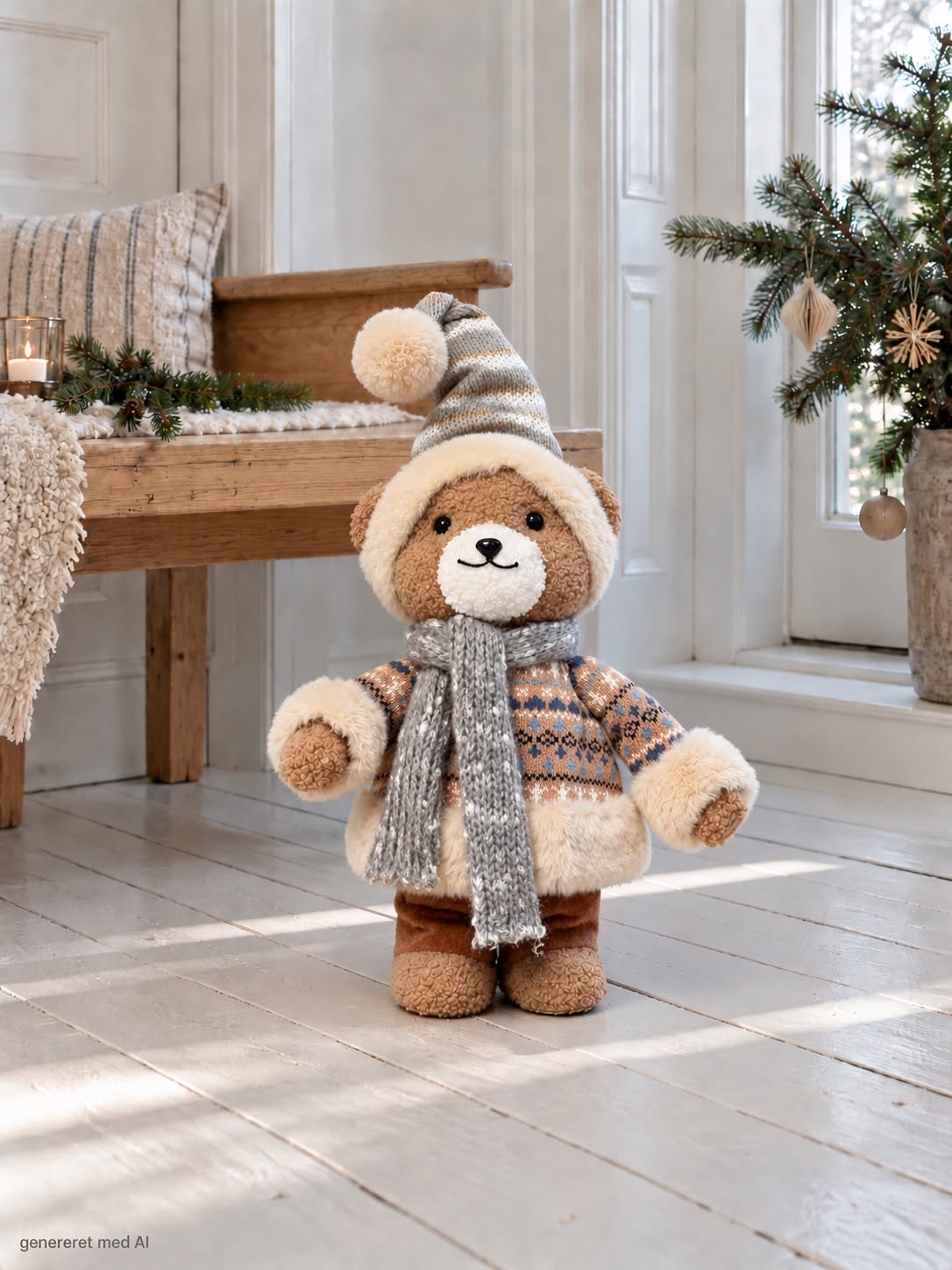 Nissebamser – brun strik