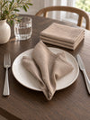 Mundservietter 4 stk - Beige