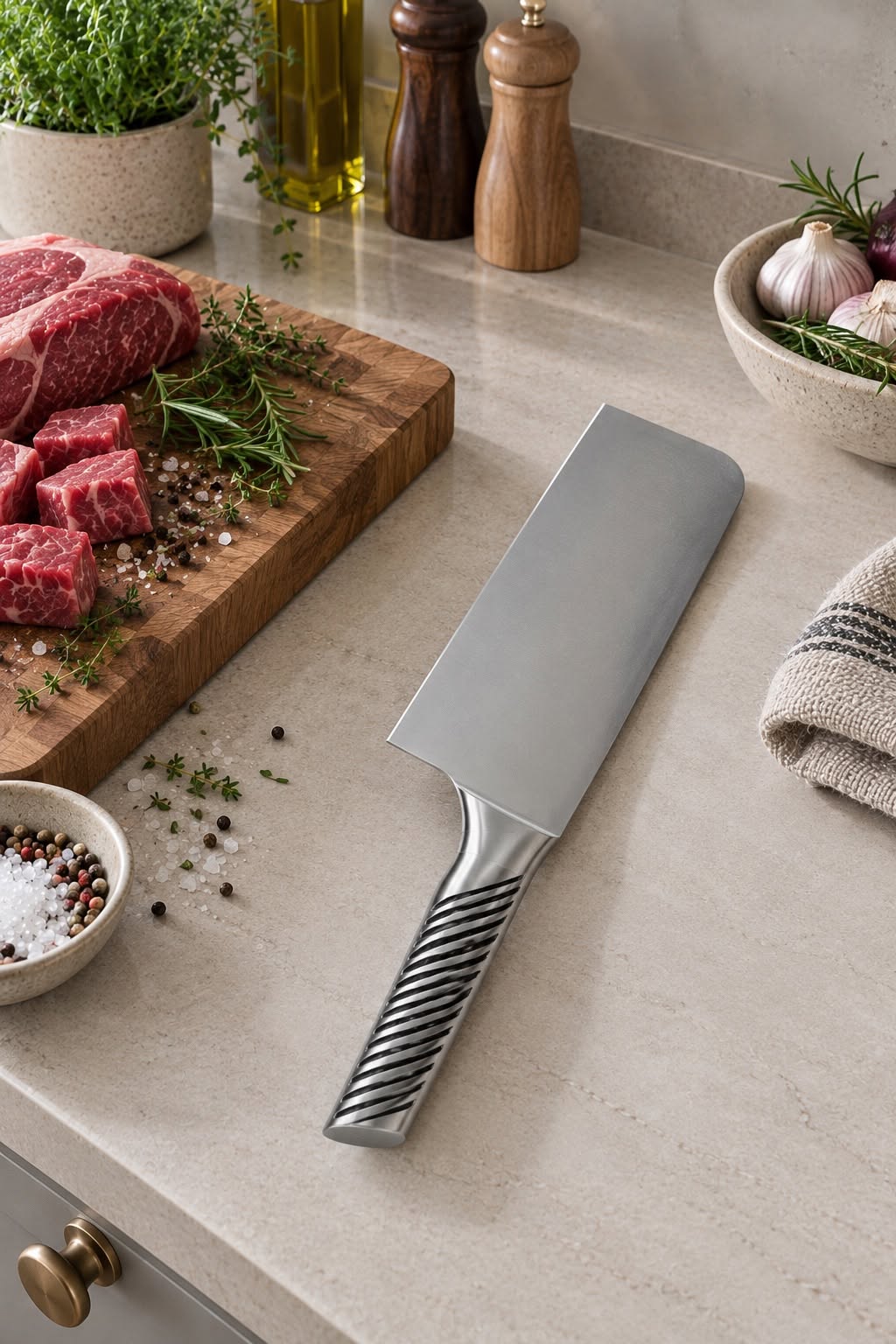 Cleaver kniv SAIKA – rustfrit stål