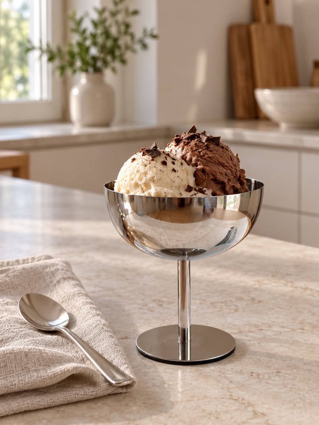 Isdessertskål – Rustfrit stål