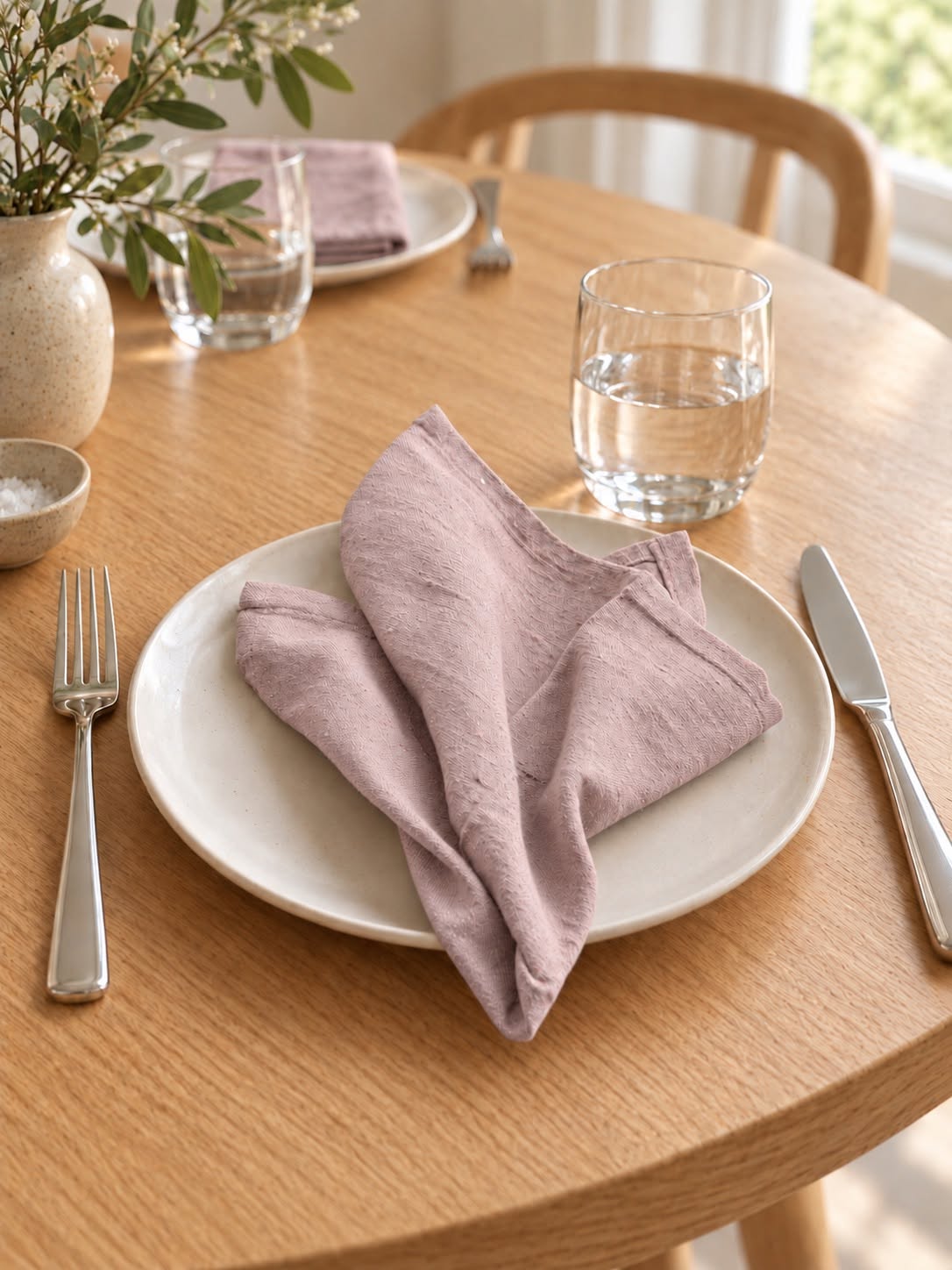 Mundservietter 4 stk - Rosa