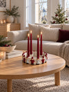 Lysestage til advent – nisser i rundkreds
