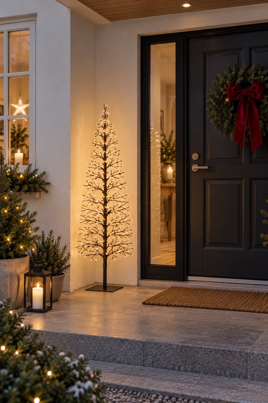 A-formet træ med LED lys 120 cm