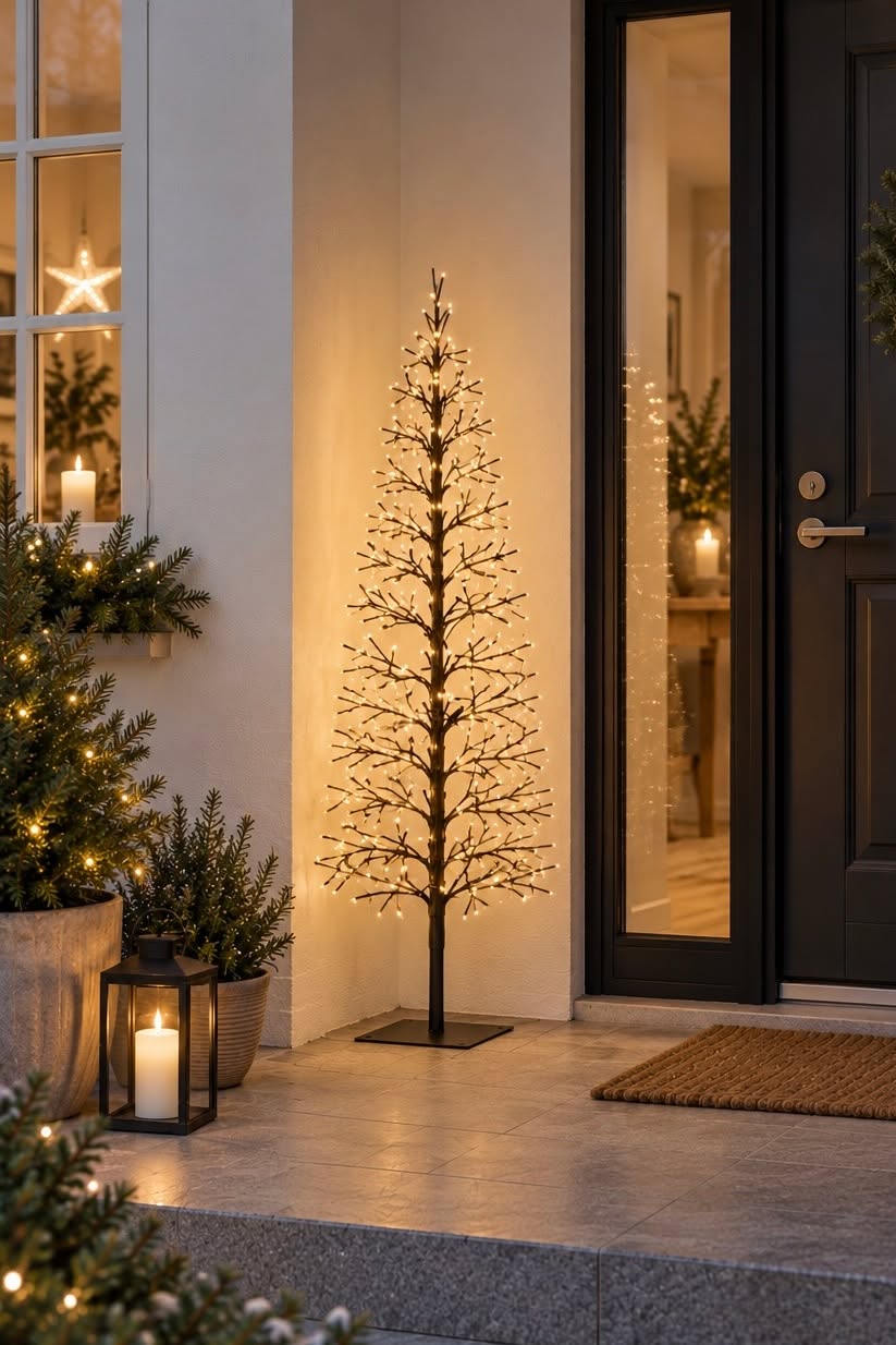 A-formet træ med LED lys 120 cm