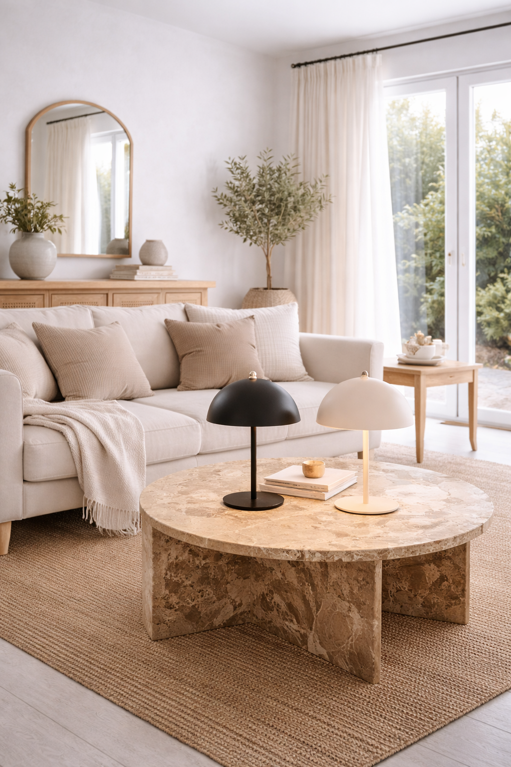 Bordlampe med touch - Flere farver