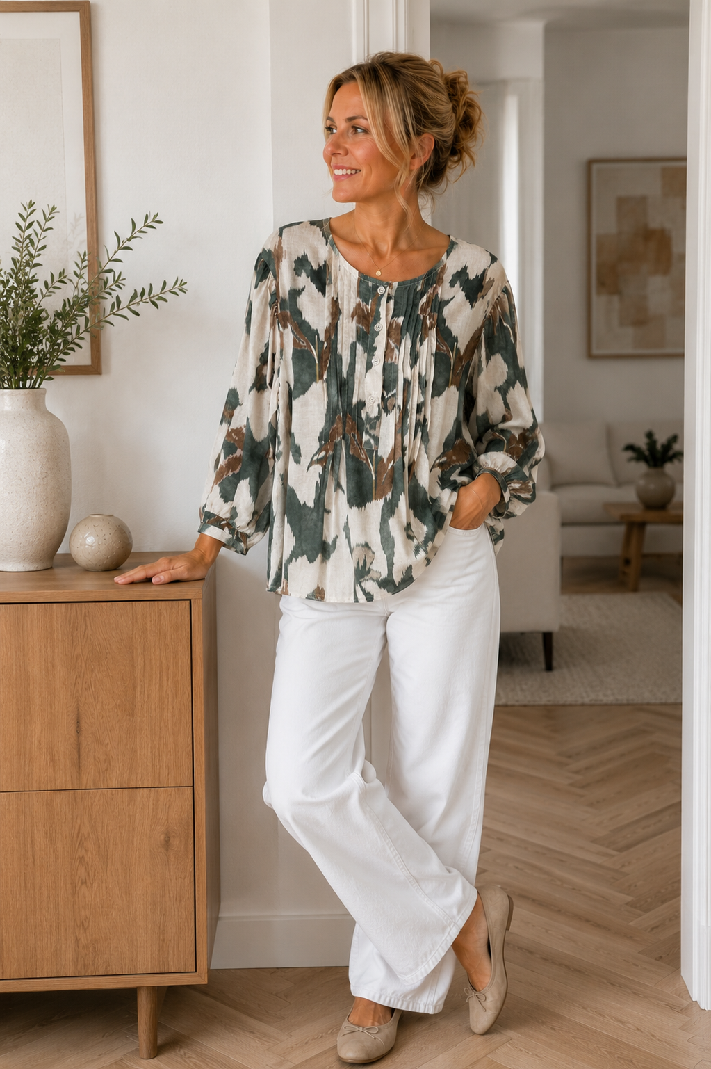 Bluse Cosmos - military