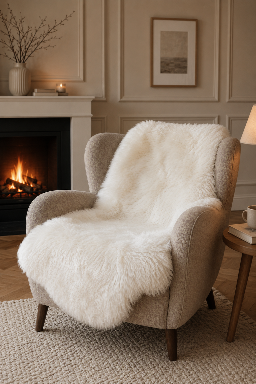 Lammeskind – Hvid 140cm