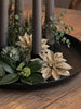 Deco blomster med glimmer - 4 stk