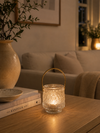 Lysestage lanterne - Brown