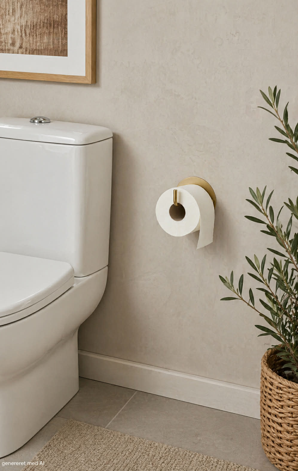 Toiletrulleholder - Messinglook