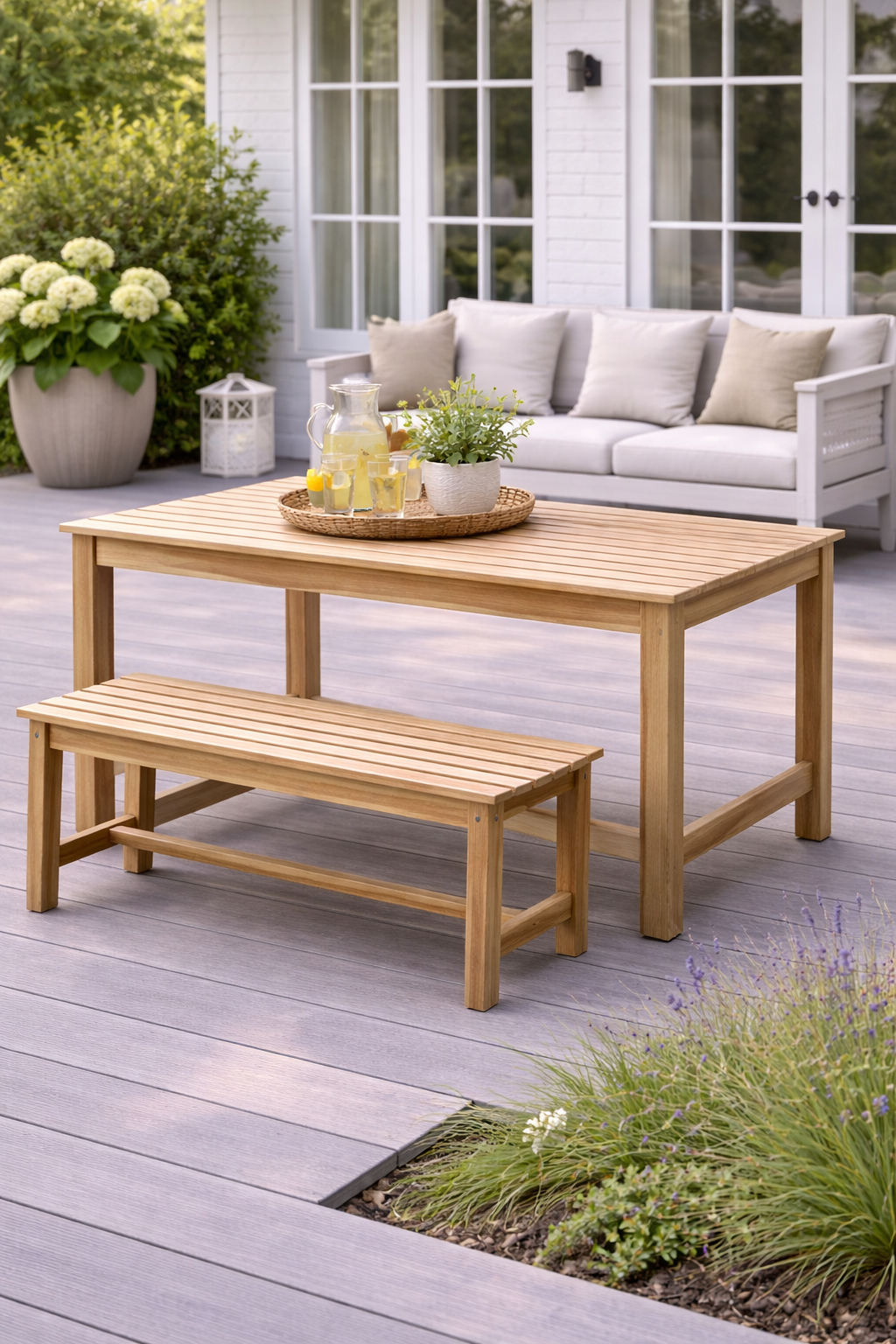 Bænk i Teak