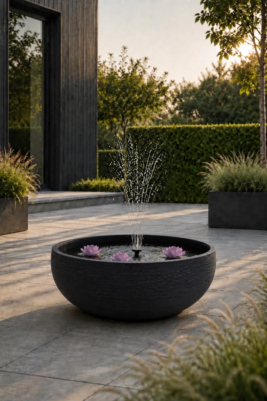 Spejlbassin black garden