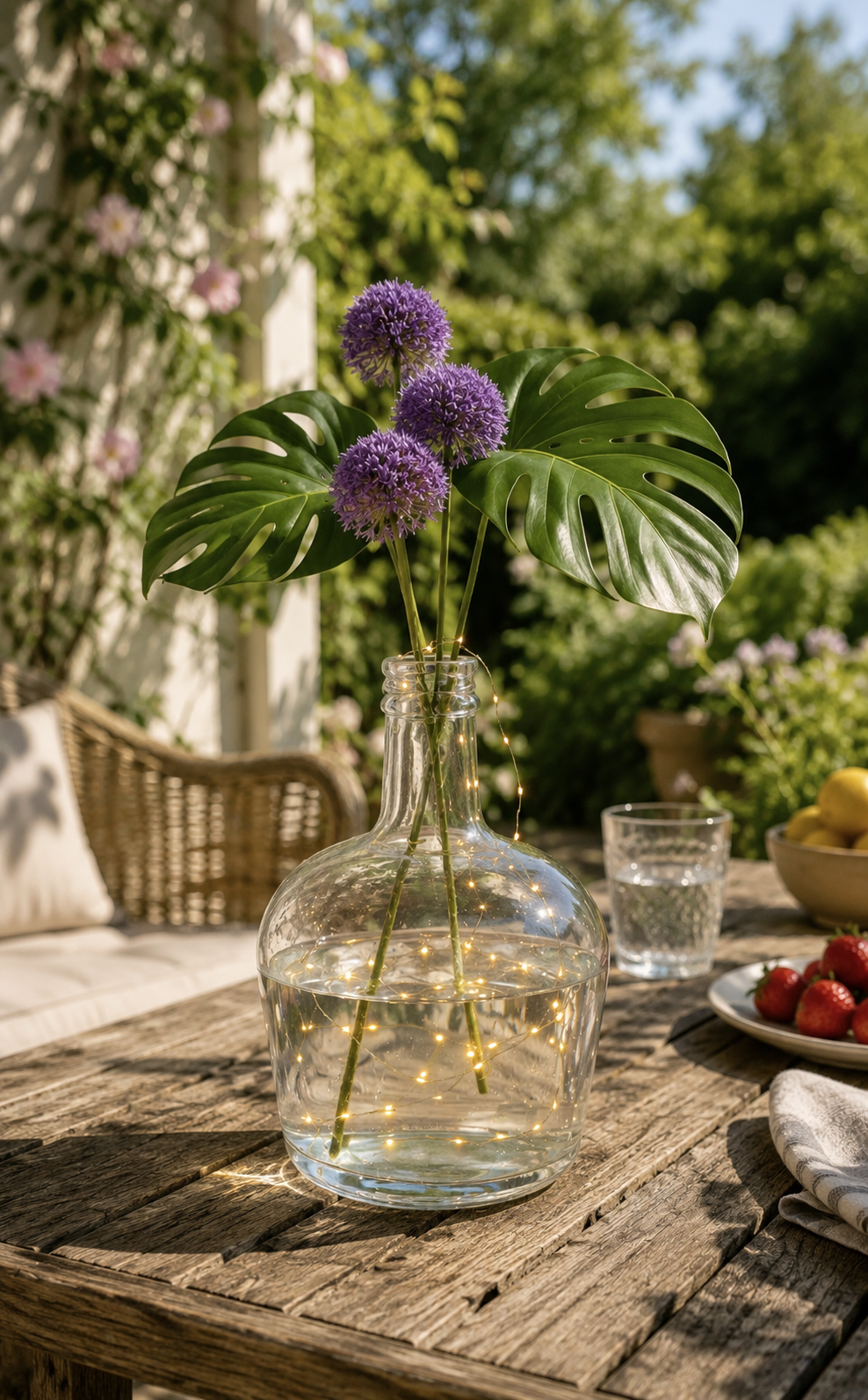 Vase af genbrugsglas