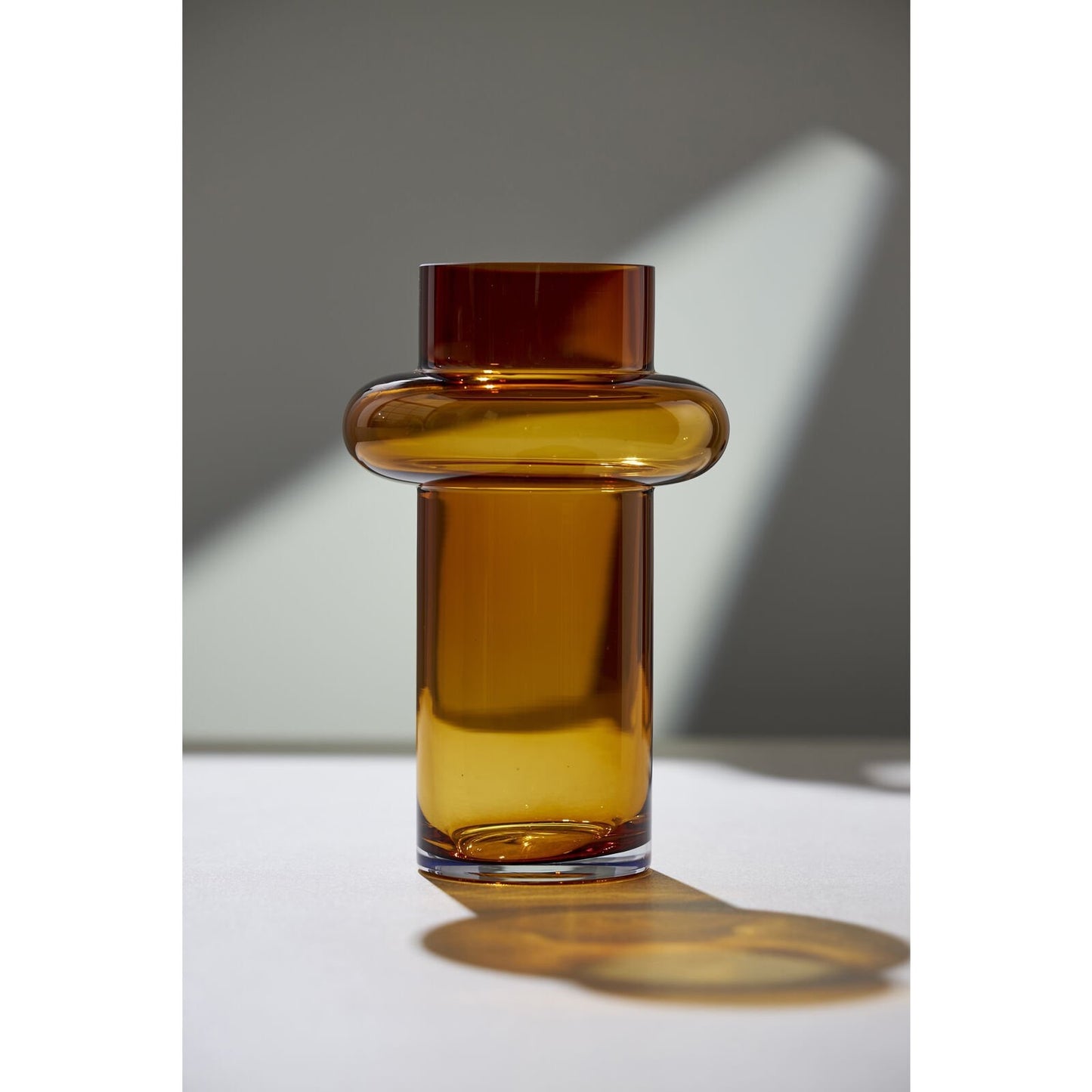 Vase i mundblæst glas - Lyngby amber