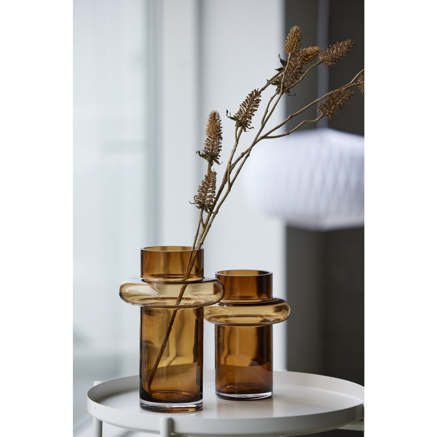 Vase i mundblæst glas - Lyngby amber